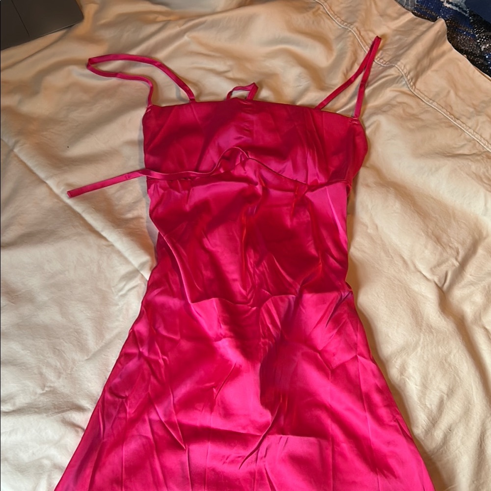 Vibrant Pink Strappy Dress